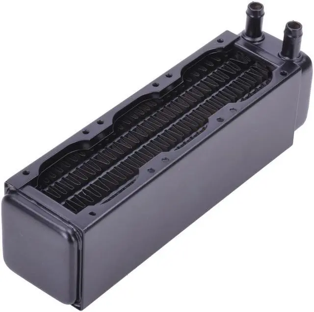 Alt view image 2 of 10 - Alphacool NexXxos XT45 Full Copper Radiator 120, 40mm x 3, Triple Fan, Black