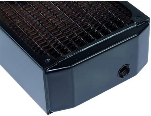Alt view image 3 of 17 - Alphacool NexXxos UT60 Full Copper Radiator 120, 120mm x 1, Single Fan, Black