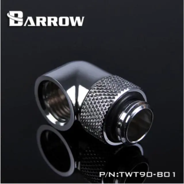Main image of Barrow G1/4" 90 Degree Rotary Adaptor Fitting - Silver (TWT90-V2.5-Silver)