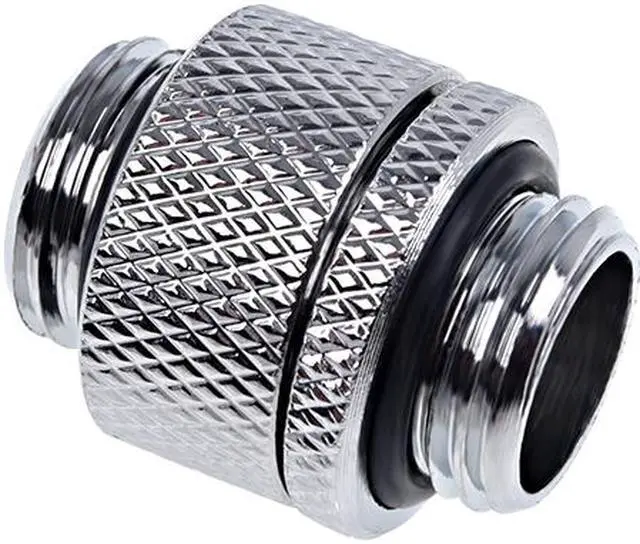 Main image of Alphacool Eiszapfen G1/4" Male To Male Rotatable Adapter Fitting - Chrome (17245)