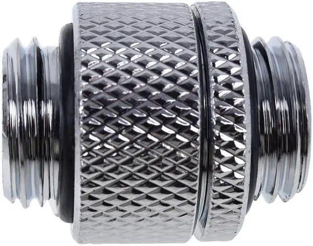Alt view image 3 of 4 - Alphacool Eiszapfen G1/4" Male To Male Rotatable Adapter Fitting - Chrome (17245)