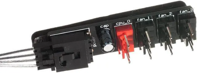 Alt view image 2 of 2 - 4-Pin PWM Power Distribution PCB 4-Way Block Fan Hub Power Splitter (CO322)