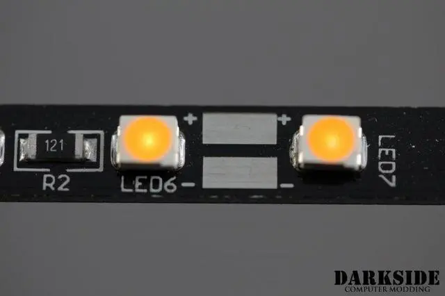 Alt view image 2 of 6 - DarkSide 7.75" CONNECT Dimmable Rigid LED Strip - Orange (DS-0312)