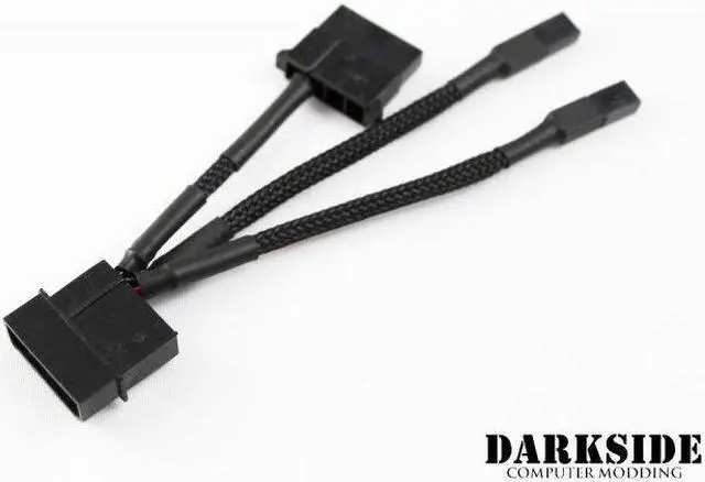 Main image of DarkSide CONNECT Pass-Through Y-Cable | 4" | 4-Pin Molex - Type 8s (DS-0375)