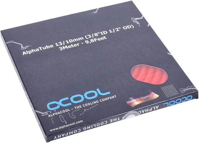 Main image of Alphacool Tubing AlphaTube HF 13/10 (3/8"ID) - UV Red 3m (9,8ft) Retailbox (18416)