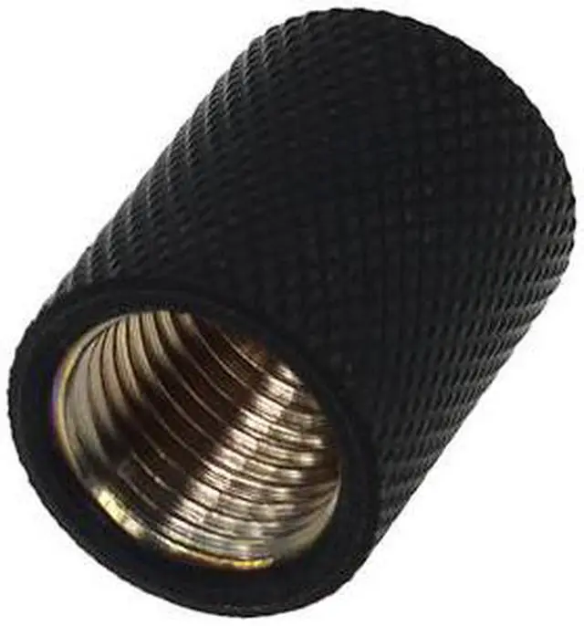 Main image of Alphacool G1/4 Bushing Female to Female Extender Fitting - Deep Black (17048)