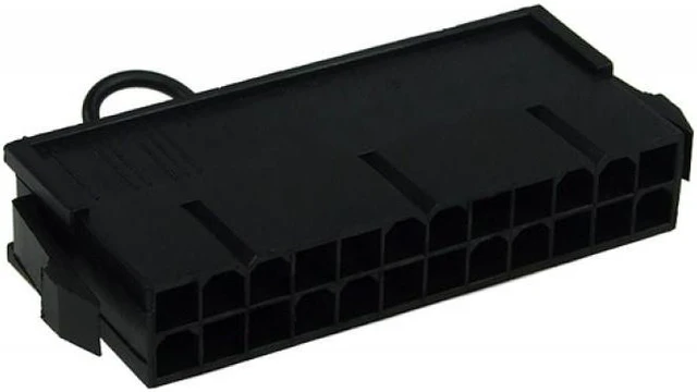 Main image of Phobya PSU Manual Start Bridge (24 Pin) | Black (52182)