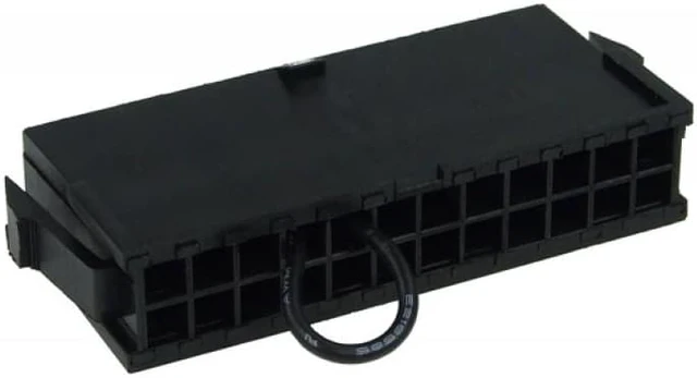 Alt view image 2 of 10 - Phobya PSU Manual Start Bridge (24 Pin) | Black (52182)