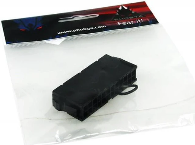 Alt view image 3 of 10 - Phobya PSU Manual Start Bridge (24 Pin) | Black (52182)