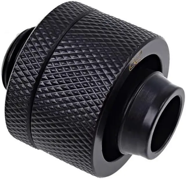 Alt view image 2 of 2 - Alphacool Eiszapfen 1/2" ID x 3/4" OD G1/4 Compression Fitting - Black (17238)