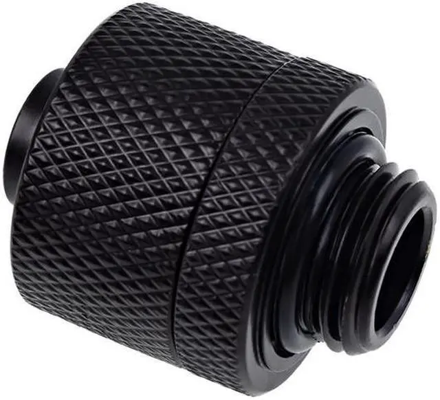 Main image of Alphacool Eiszapfen 3/8" ID x 5/8" OD G1/4 Compression Fitting - Black Sixpack (17234)