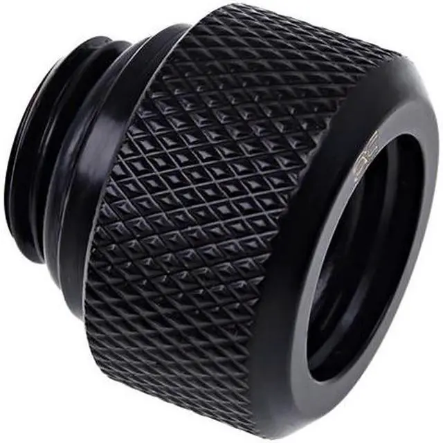 Alt view image 3 of 3 - Alphacool Eiszapfen 13mm G1/4" HardTube Knurled Compression Fitting - Black (17262)
