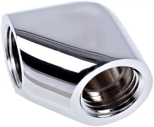 Main image of Alphacool Eiszapfen G1/4" 90° Female to Female L-Connector - Chrome (17259)