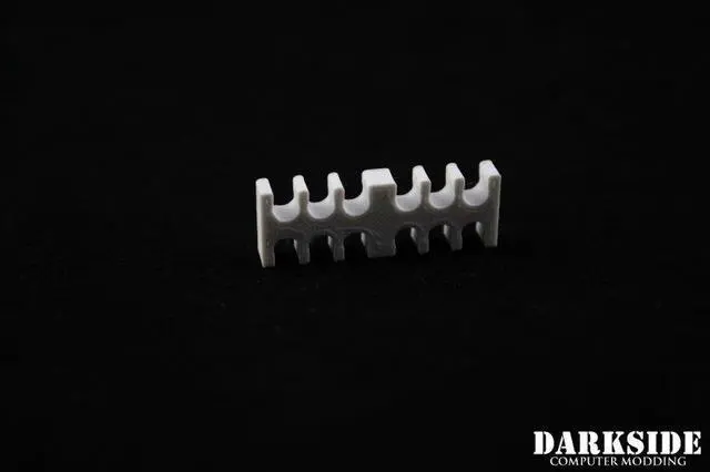 Alt view image 2 of 2 - Darkside 12-Pin Cable Management Holder- White (3DS-0004)