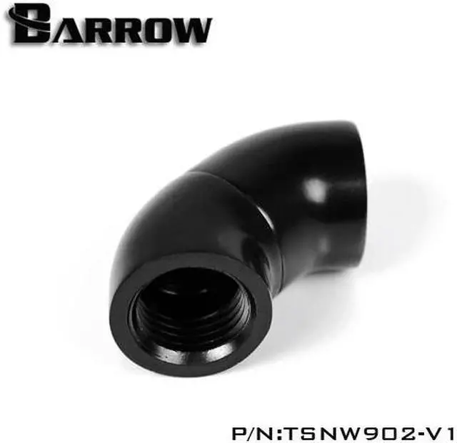 Main image of Barrow G1/4" 90 Degree Female to Female Rotary Snake Adaptor - Black (TSNW902-V1)