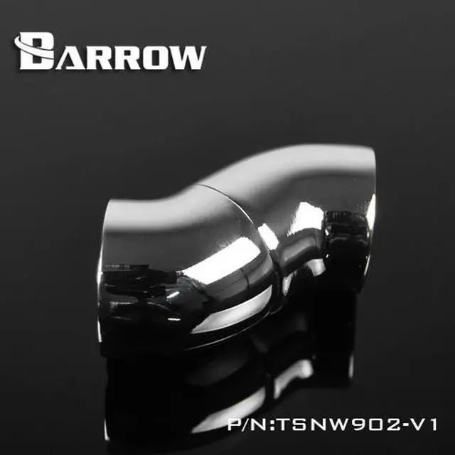 Alt view image 2 of 3 - Barrow G1/4" 90 Degree Female to Female Rotary Snake Adaptor - Silver (TSNW902-V1 Silver)