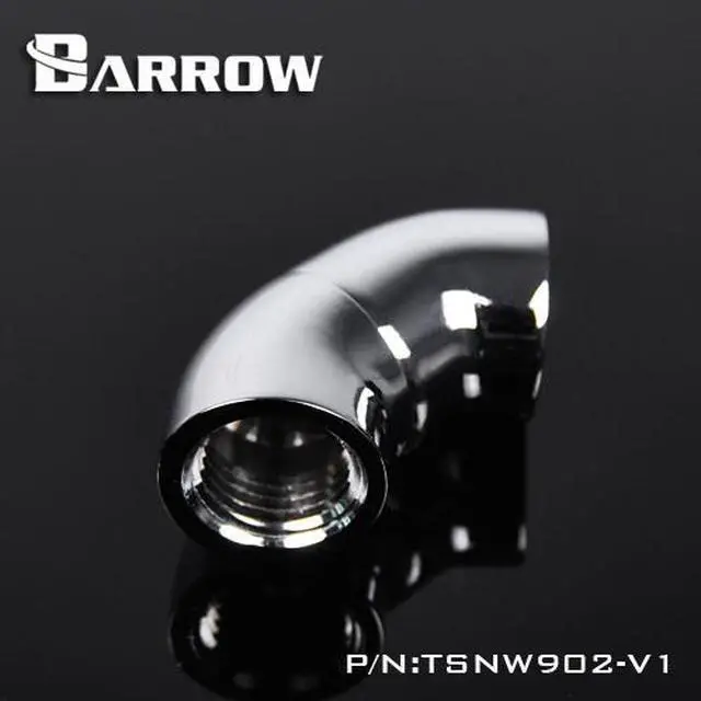 Main image of Barrow G1/4" 90 Degree Female to Female Rotary Snake Adaptor - Silver (TSNW902-V1 Silver)