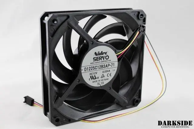 Alt view image 2 of 4 - Gentle Typhoon Performance Radiator Fan - 1150rpm, 37cfm - Black Edition (D1225C12B5AP-71)