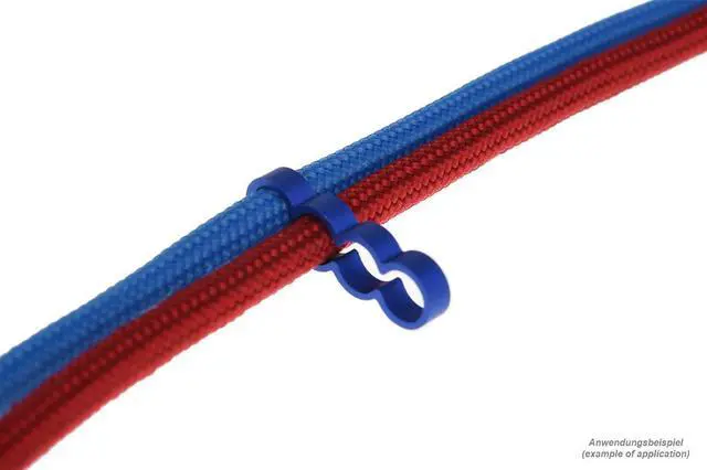 Main image of Alphacool Eiskamm Aluminum X4 Flat - 4mm Blue - 4 pcs (24794)