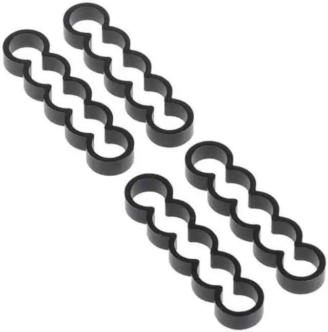 Main image of Alphacool Eiskamm Aluminum X5 Flat - 4mm Black - 4 pcs (24768)