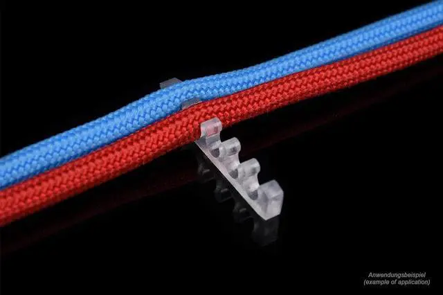 Alt view image 3 of 12 - Alphacool Eiskamm X5 Flat - 3mm Clear- 4 pcs (24750)