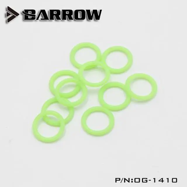 Alt view image 2 of 2 - Barrow Replacement G1/4" O Ring - 10pcs - Green (OG-1410)