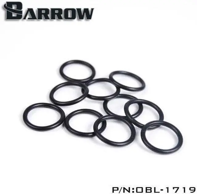 Main image of Barrow Replacement O-ring Set for Acrylic/Hard Tube - 10pcs - Black (OBL-1719)