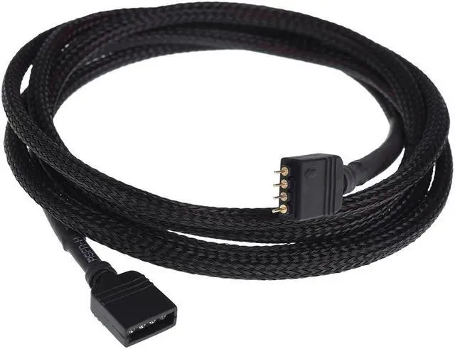 Main image of Phobya RGB 4-Pin Extension Cable, 150cm, Sleeved, Black