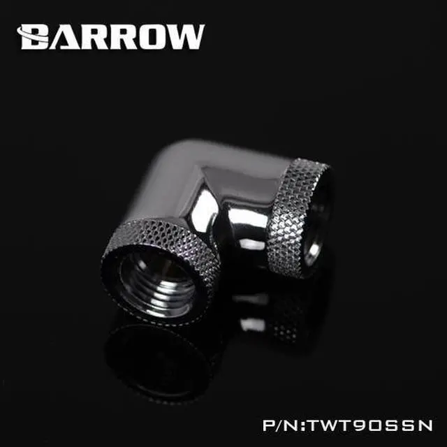 Main image of Barrow G1/4" 90 Degree Female to Female Dual Rotary Angled Adaptor Fitting - Silver (TWT90SSN-Silver)