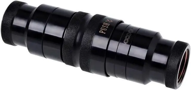 Main image of Alphacool G3/8" Eiszapfen HF Quick Release Connector Kit, Deep Black