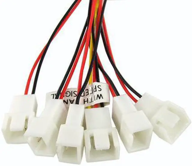 Alt view image 2 of 2 - Phobya 3-Pin Fan to 6x 3-Pin Fan Breakout Cable - 60cm (81048)