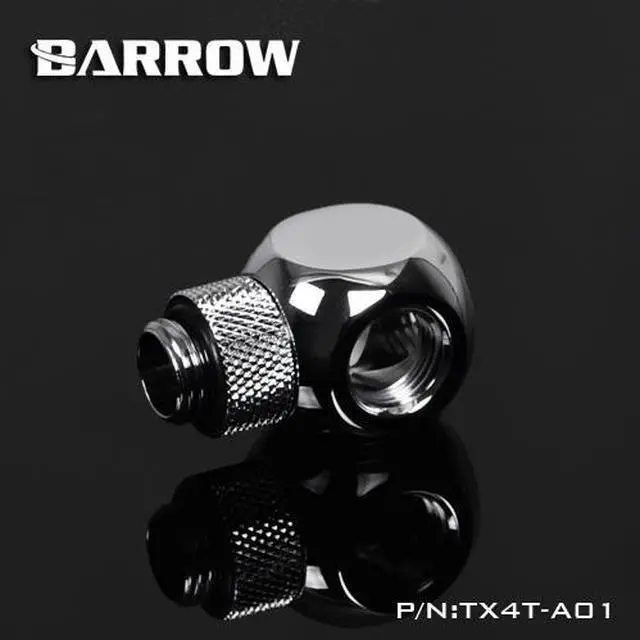 Main image of Barrow G1/4" Thread Rotary 4-Way Block Splitter Fitting - Silver (TX4T-A01-Silver)