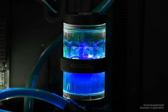 Alt view image 3 of 7 - Alphacool Eiswasser - Premixed Coolant - Crystal Blue - UV Reactive - 1000ml (18543)