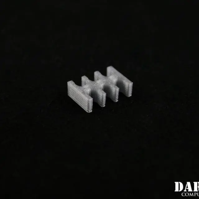 Alt view image 2 of 2 - Darkside 6-Pin Cable Management Holder- Metallic Silver (3DS-0055)