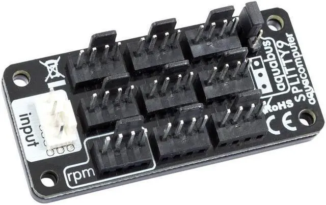Alt view image 4 of 4 - Aquacomputer SPLITTY9 Splitter (up to 9 Fans or Aquabus Devices)