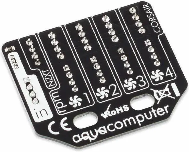 Alt view image 4 of 8 - Aquacomputer RGBpx Splitty4 (53267)