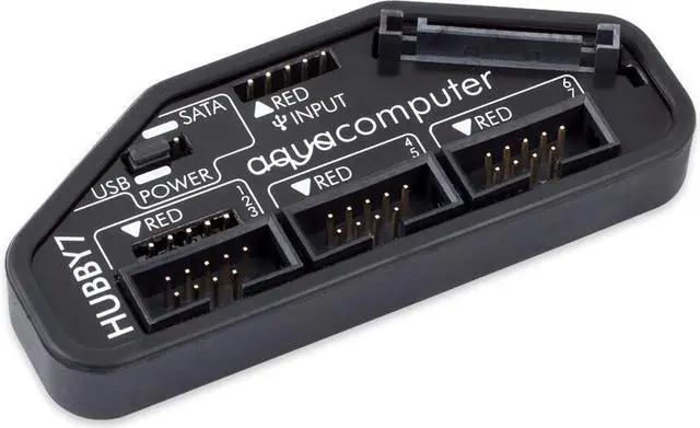 Alt view image 5 of 5 - Aquacomputer HUBBY7 Internal USB 2.0 Hub