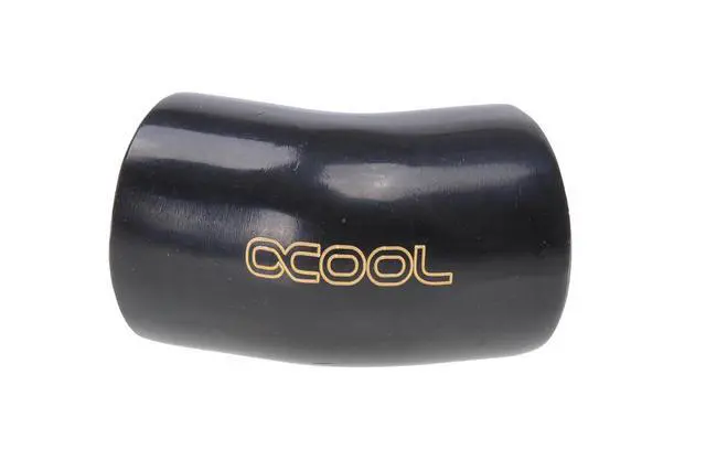 Alt view image 3 of 3 - Alphacool G1/4 Female to Female 45 Degree Adapter Fitting - Black (17191)