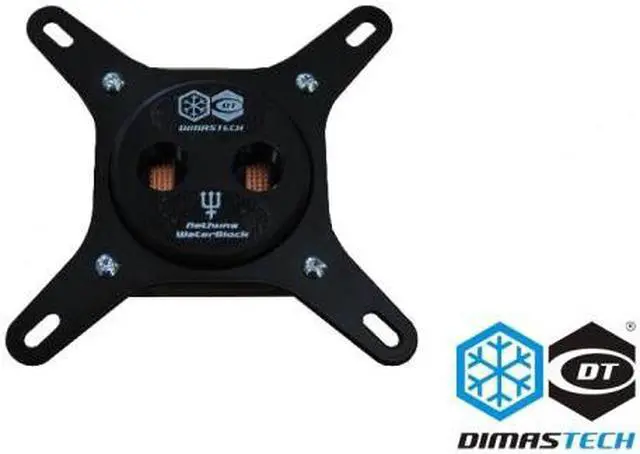 Main image of DimastechÂ® Nethuns WaterBlock Sockets 775/115x/1366 Black (WB001)