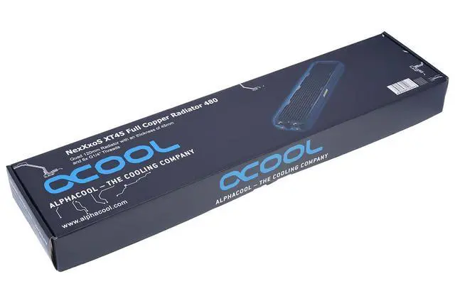 Alt view image 3 of 5 - Alphacool NexXxoS XT45 Full Copper 480mm Radiator (14167)
