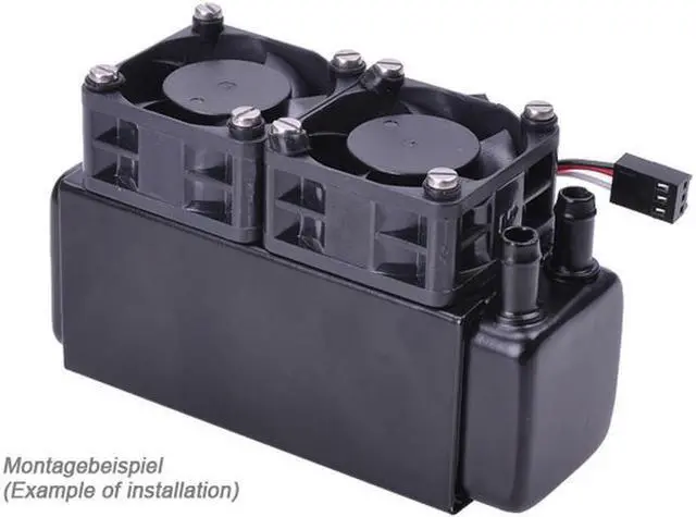 Alt view image 3 of 10 - Alphacool NexXxos XT45 Full Copper Radiator 120, 40mm x 3, Triple Fan, Black