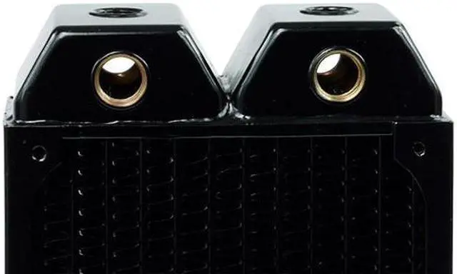 Alt view image 5 of 13 - Alphacool NexXxos Monsta Radiator 120, 120mm x 1, Single Fan, Black