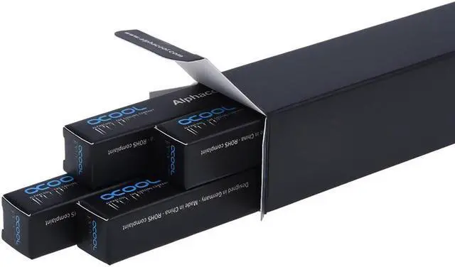 Alt view image 4 of 4 - Alphacool Plexi (Acrylic) HardTube 10mm ID, 13mm OD, 60cm, Clear with UV Blue, 4-pack
