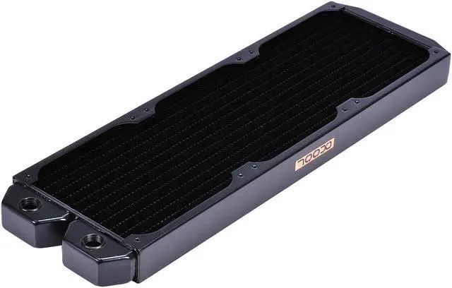 Alt view image 10 of 10 - Alphacool NexXxos ST30 Full Copper Radiator 360, 120mm x 3, Triple Fan, Black