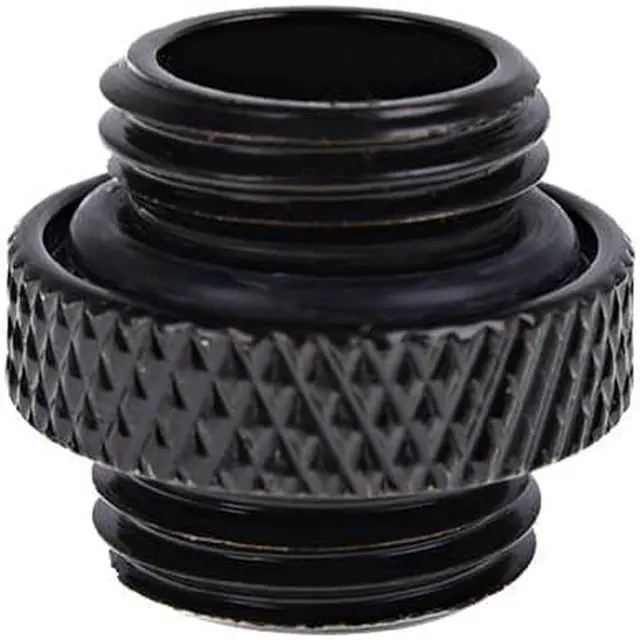 Alt view image 11 of 13 - Alphacool Eiszapfen G1/4" Male to Male Adapter Fitting - Deep Black (17399)