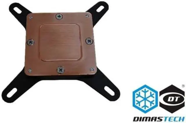 Alt view image 2 of 5 - DimastechÂ® Nethuns WaterBlock Sockets 775/115x/1366 Black (WB001)