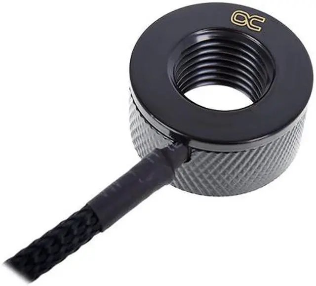 Alt view image 7 of 7 - Alphacool Eiszapfen G1/4 Inline Temperature Sensor - Deep Black (17363)