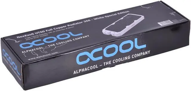 Alt view image 4 of 7 - Alphacool NexXxoS UT60 Full Copper 360mm Radiator | White Special Edition (14194)