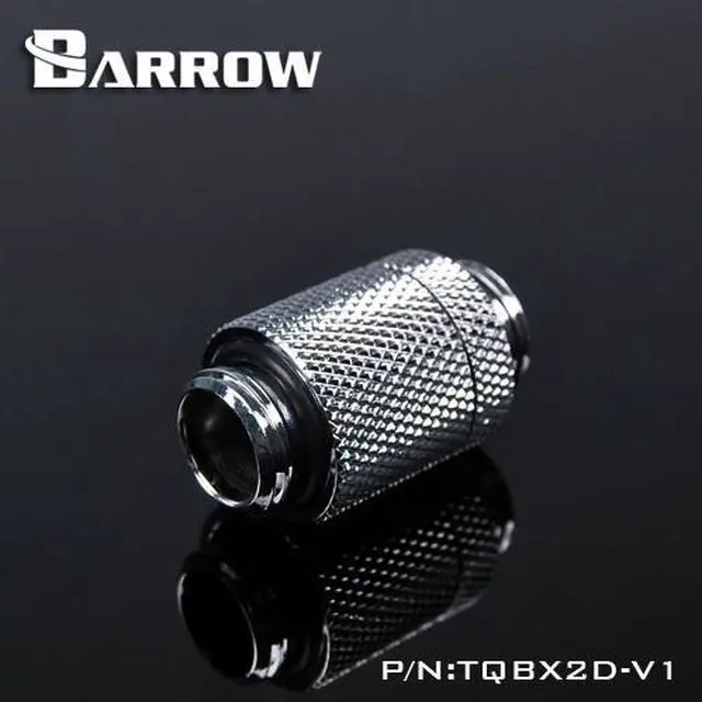 Main image of Barrow G1/4" 20-23mm Adjustable SLI / Crossfire Connector - Silver (TQBX2D-V1-Silver)