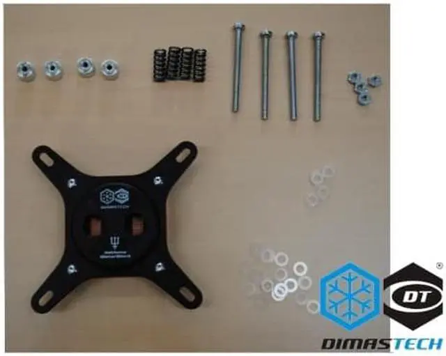 Alt view image 3 of 5 - DimastechÂ® Nethuns WaterBlock Sockets 775/115x/1366 Black (WB001)